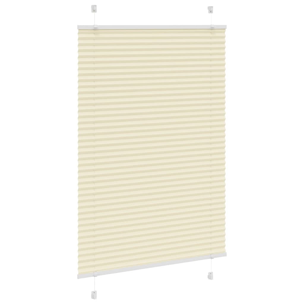 Tenda Plissettata Crema 95x150 cm Larghezza Tessuto 94,4 cm | homemem39