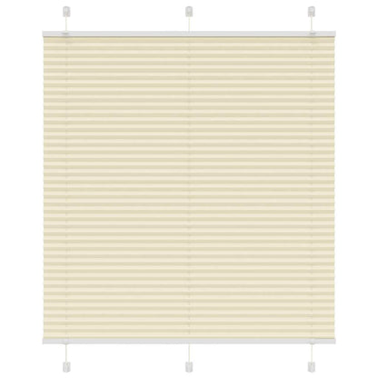 Tenda Plissettata Crema 115x150 cm Larghezza Tessuto 114,4 cm
