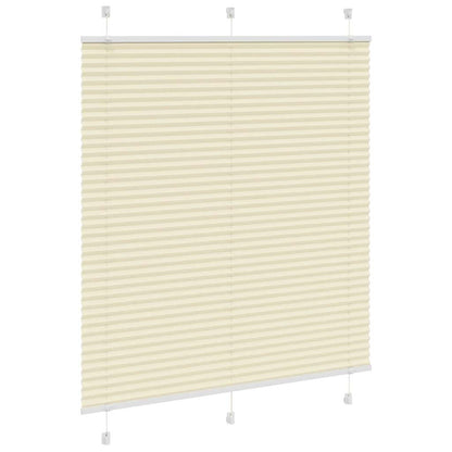 Tenda Plissettata Crema 115x150 cm Larghezza Tessuto 114,4 cm | homemem39