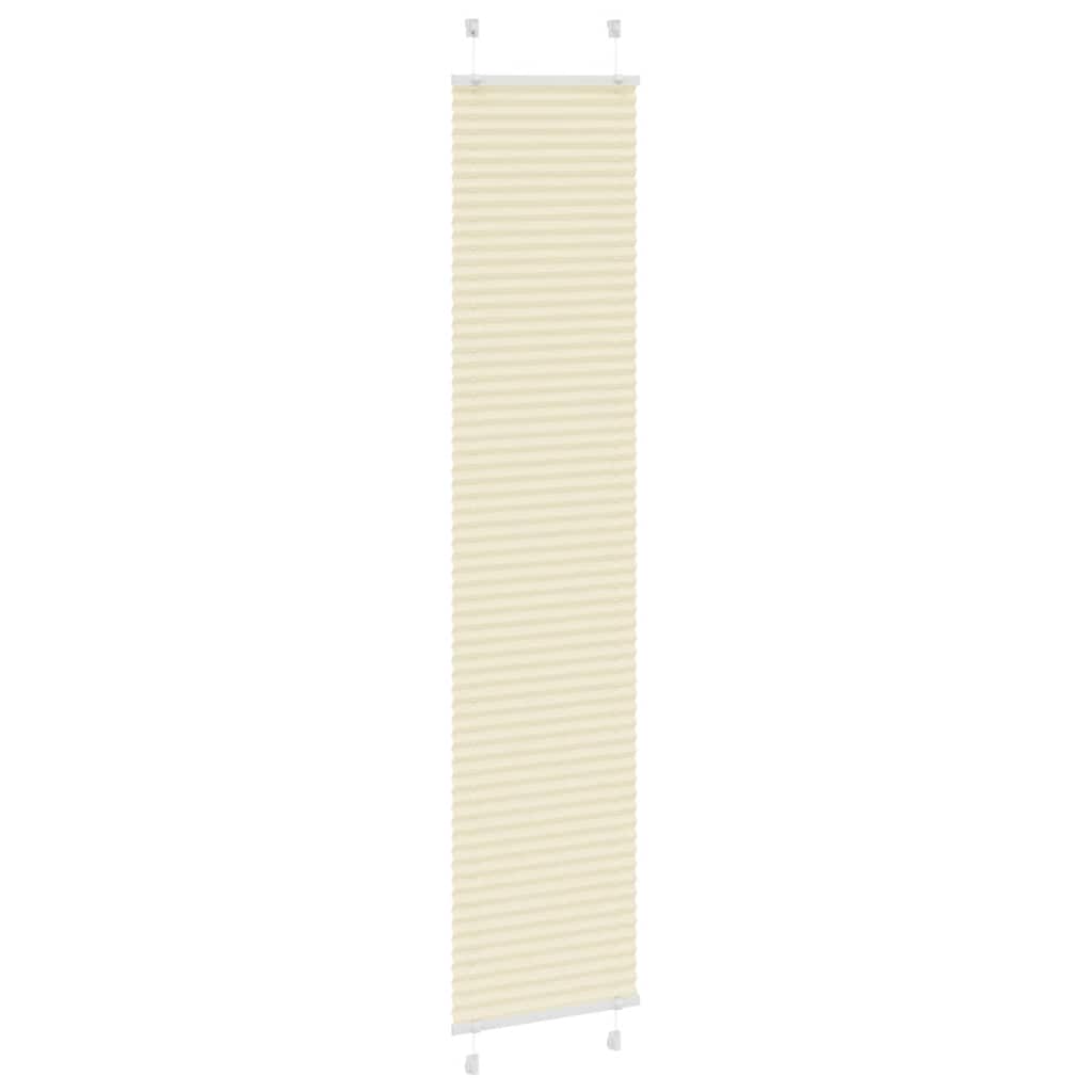 Tenda Plissettata Crema 40x200 cm Larghezza Tessuto 39,4 cm | homemem39