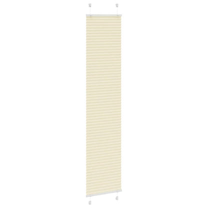 Tenda Plissettata Crema 40x200 cm Larghezza Tessuto 39,4 cm | homemem39