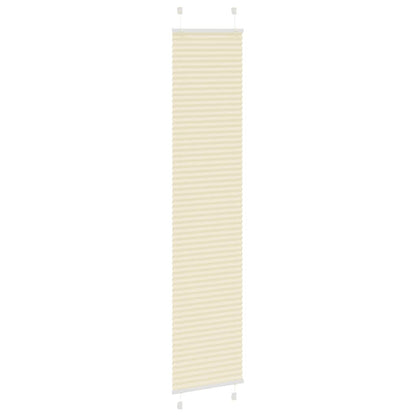 Tenda Plissettata Crema 45x200 cm Larghezza Tessuto 44,4 cm | homemem39
