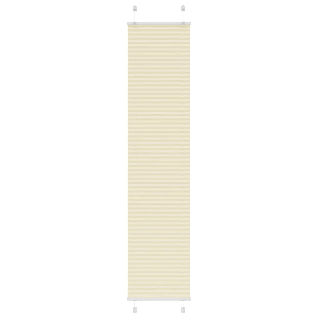 Tenda Plissettata Crema 50x200 cm Larghezza Tessuto 49,4 cm