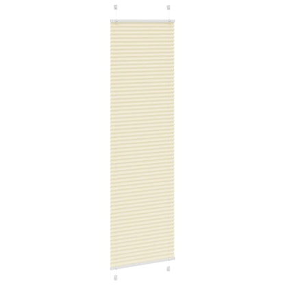 Tenda Plissettata Crema 65x200 cm Larghezza Tessuto 64,4 cm | homemem39