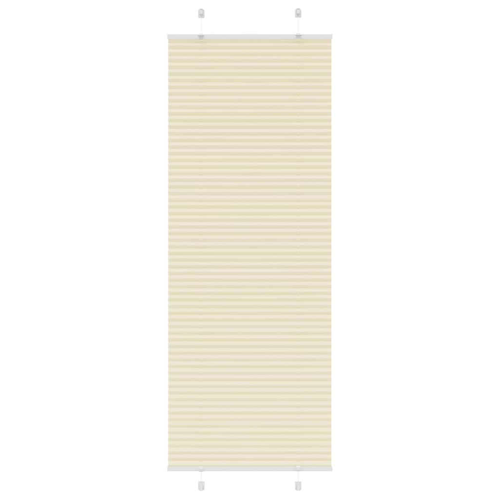 Tenda Plissettata Crema 75x200 cm Larghezza Tessuto 74,4 cm