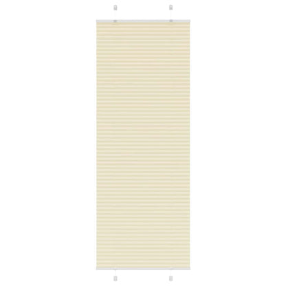 Tenda Plissettata Crema 80x200 cm Larghezza Tessuto 79,4 cm