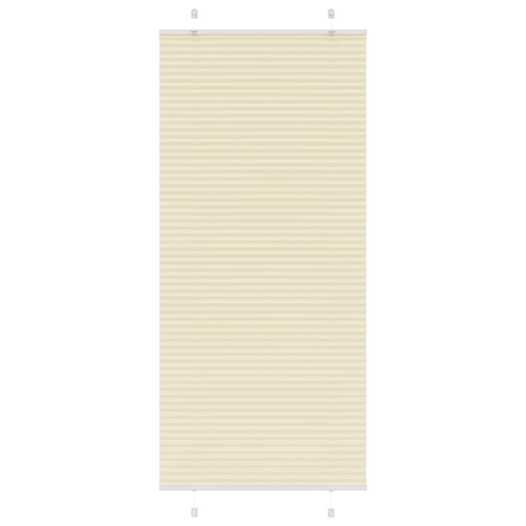 Tenda Plissettata Crema 100x200 cm Larghezza Tessuto 99,4 cm