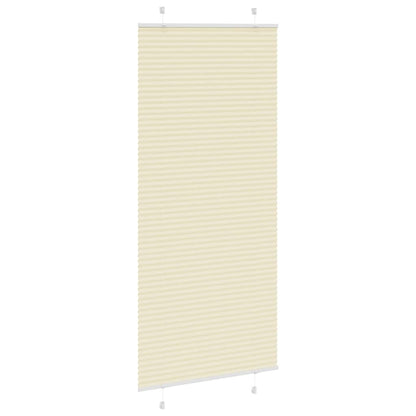 Tenda Plissettata Crema 100x200 cm Larghezza Tessuto 99,4 cm | homemem39