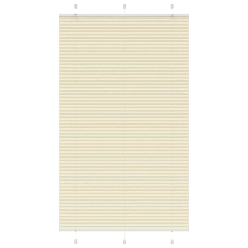Tenda Plissettata Crema 110x200 cm Larghezza Tessuto 109,4 cm