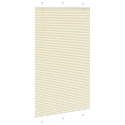 Tenda Plissettata Crema 115x200 cm Larghezza Tessuto 114,4 cm | homemem39