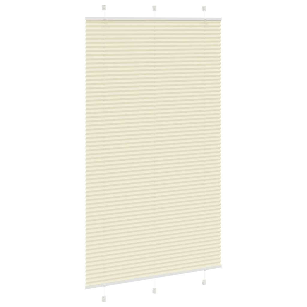 Tenda Plissettata Crema 120x200 cm Larghezza Tessuto 119,4 cm | homemem39
