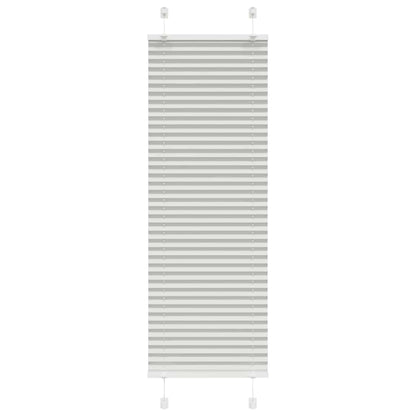 Tenda Plissettata Grigio Chiaro 40x100 cm Larghezza Tessuto