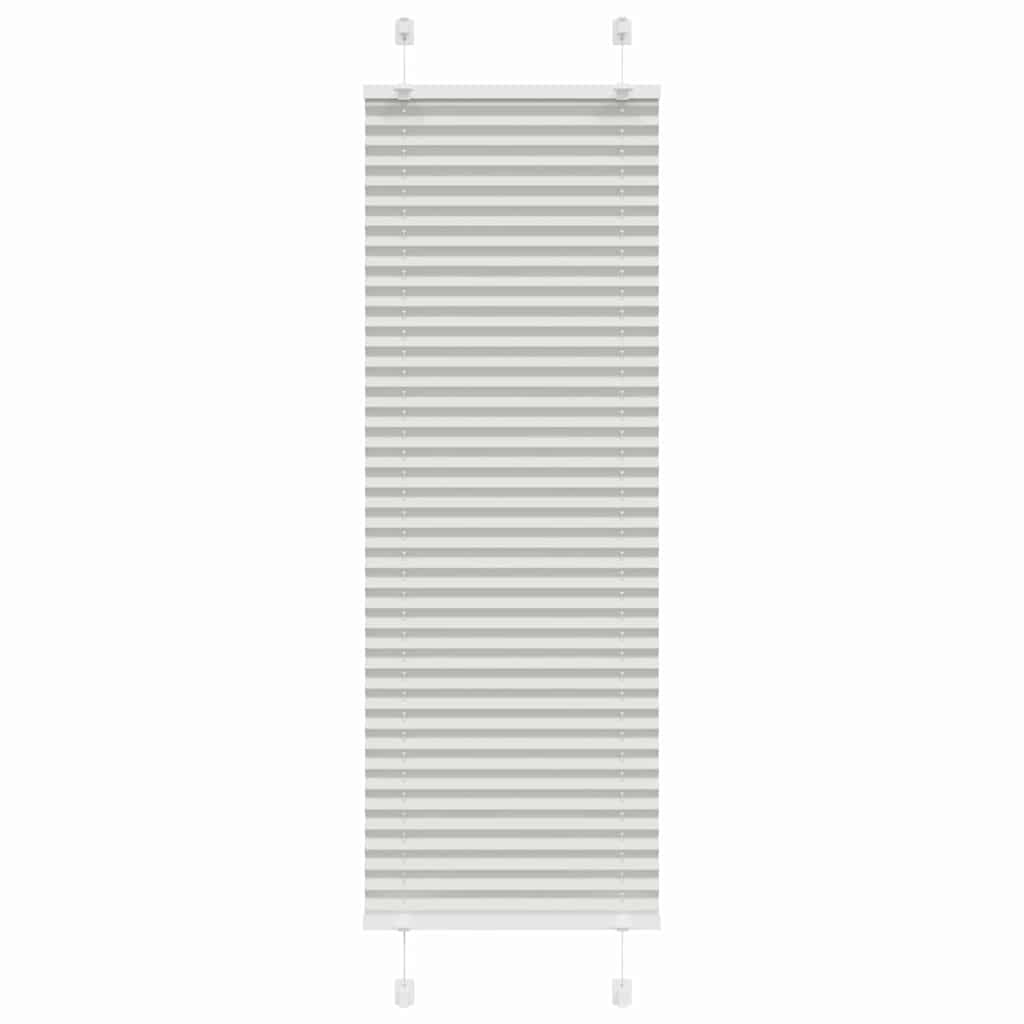 Tenda Plissettata Grigio Chiaro 50x100 cm Larghezza Tessuto