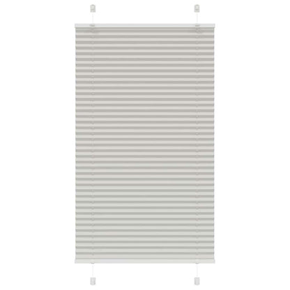 Tenda Plissettata Grigio Chiaro 75x100 cm Larghezza Tessuto