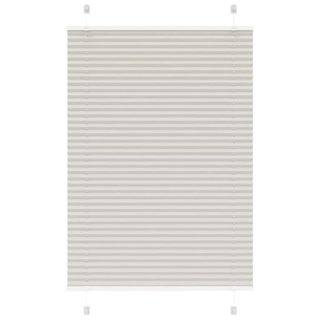 Tenda Plissettata Grigio Chiaro 95x100 cm Larghezza Tessuto