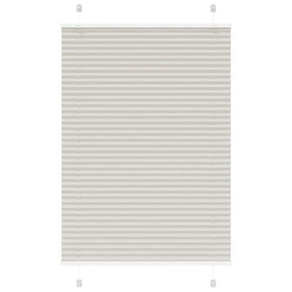Tenda Plissettata Grigio Chiaro 95x100 cm Larghezza Tessuto