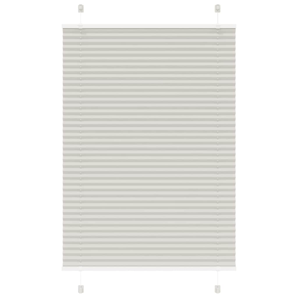 Tenda Plissettata Grigio Chiaro 100x100 cm Larghezza Tessuto