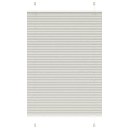 Tenda Plissettata Grigio Chiaro 100x100 cm Larghezza Tessuto