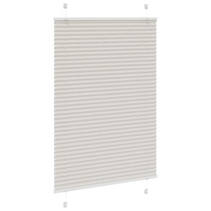 Tenda Plissettata Grigio Chiaro 100x100 cm Larghezza Tessuto