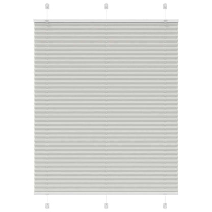 Tenda Plissettata Grigio Chiaro 110x100 cm Larghezza Tessuto