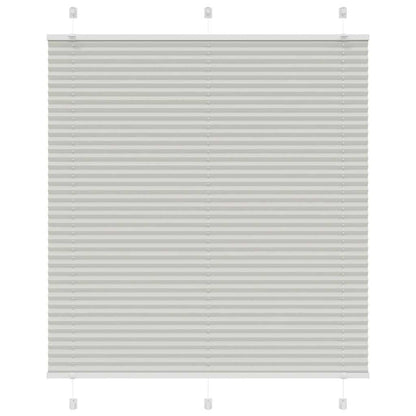 Tenda Plissettata Grigio Chiaro 115x100 cm Larghezza Tessuto