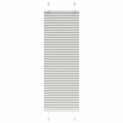 Tenda Plissettata Grigio Chiaro 40x150 cm Larghezza Tessuto