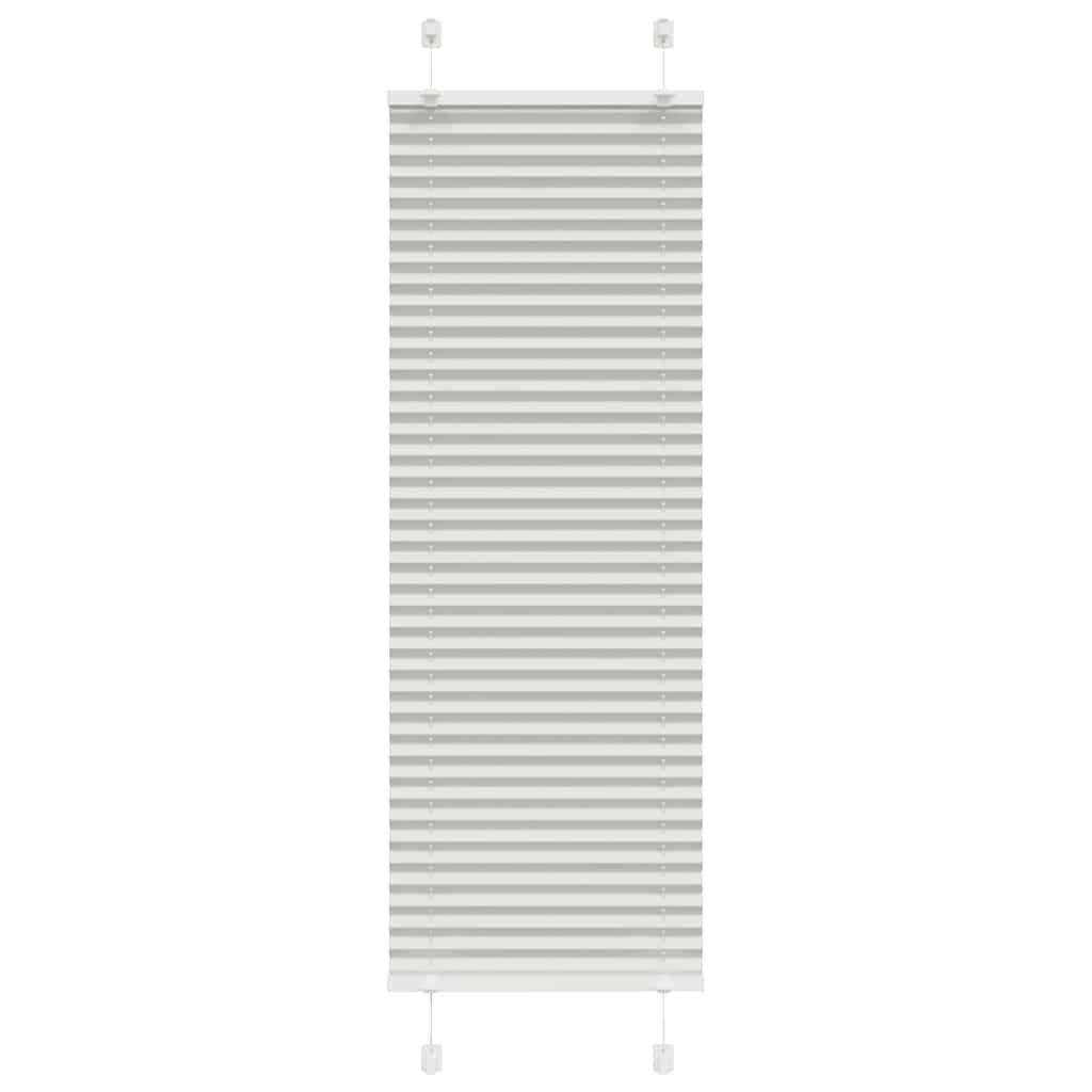 Tenda Plissettata Grigio Chiaro 50x150 cm Larghezza Tessuto
