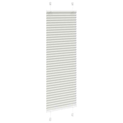 Tenda Plissettata Grigio Chiaro 50x150 cm Larghezza Tessuto