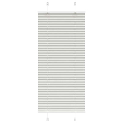 Tenda Plissettata Grigio Chiaro 55x150 cm Larghezza Tessuto