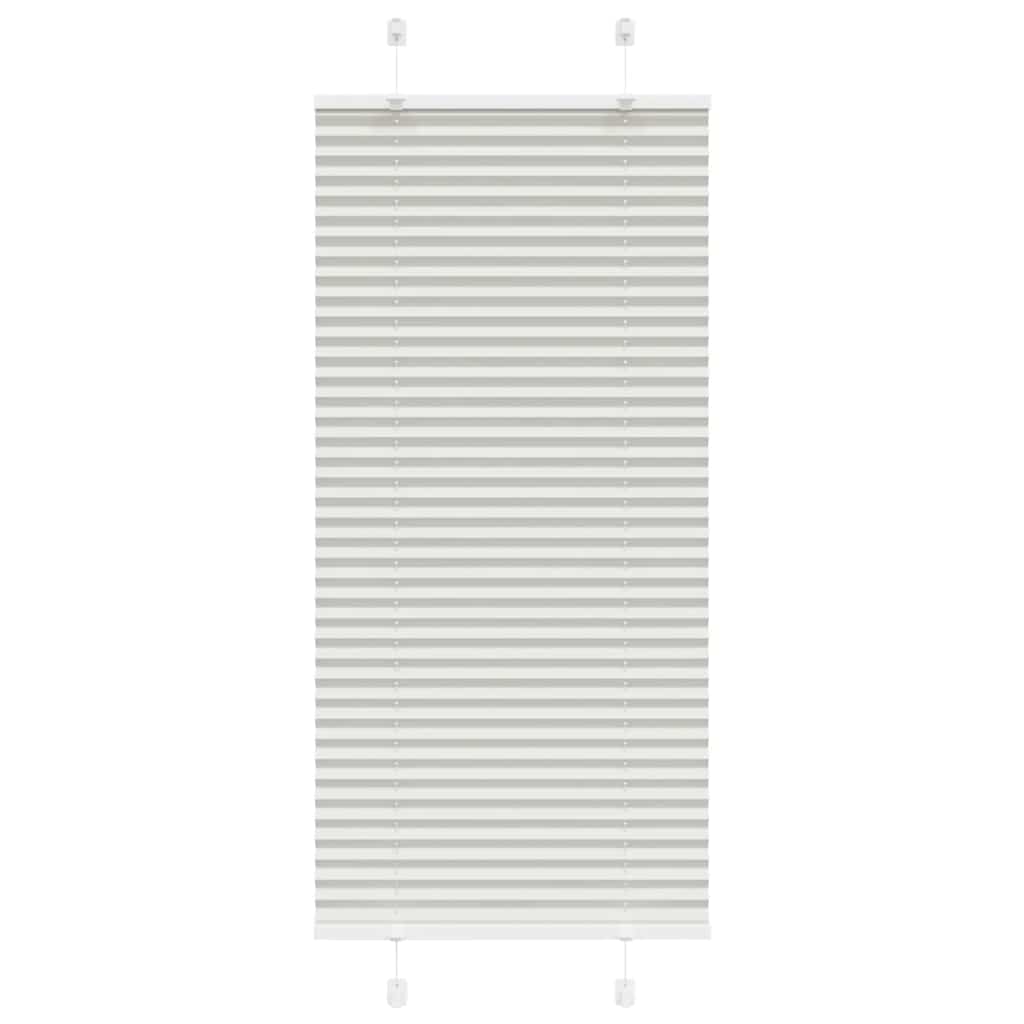 Tenda Plissettata Grigio Chiaro 65x150 cm Larghezza Tessuto