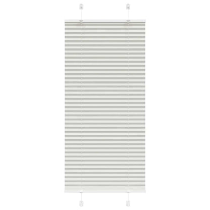 Tenda Plissettata Grigio Chiaro 65x150 cm Larghezza Tessuto