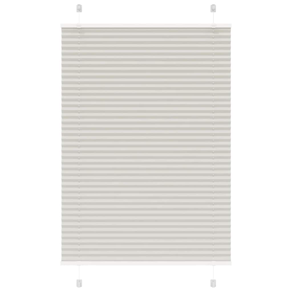 Tenda Plissettata Grigio Chiaro 85x150 cm Larghezza Tessuto