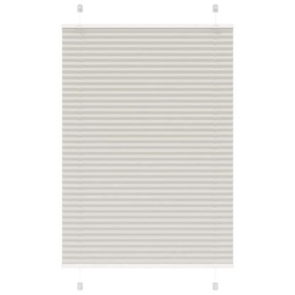 Tenda Plissettata Grigio Chiaro 85x150 cm Larghezza Tessuto