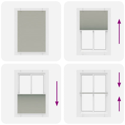 Tenda Plissettata Grigio Chiaro 100x150 cm Larghezza Tessuto | homemem39