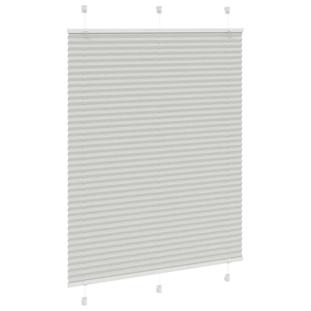 Tenda Plissettata Grigio Chiaro 105x150 cm Larghezza Tessuto | homemem39