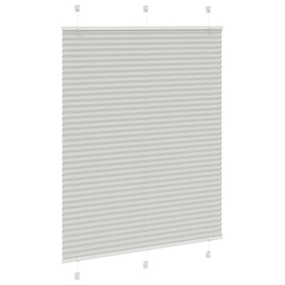 Tenda Plissettata Grigio Chiaro 105x150 cm Larghezza Tessuto | homemem39