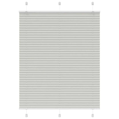 Tenda Plissettata Grigio Chiaro 110x150 cm Larghezza Tessuto