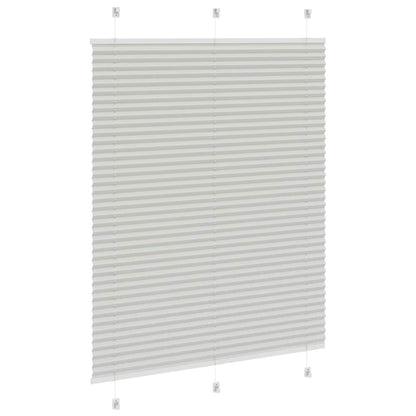 Tenda Plissettata Grigio Chiaro 110x150 cm Larghezza Tessuto