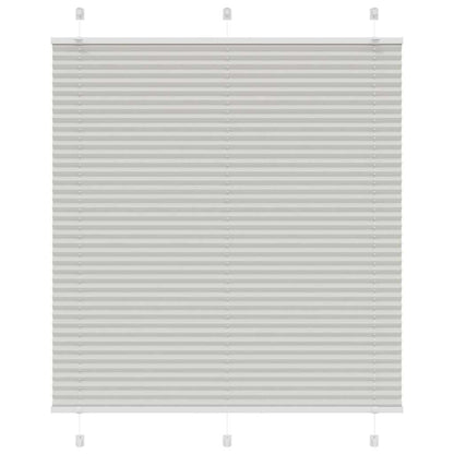 Tenda Plissettata Grigio Chiaro 115x150 cm Larghezza Tessuto