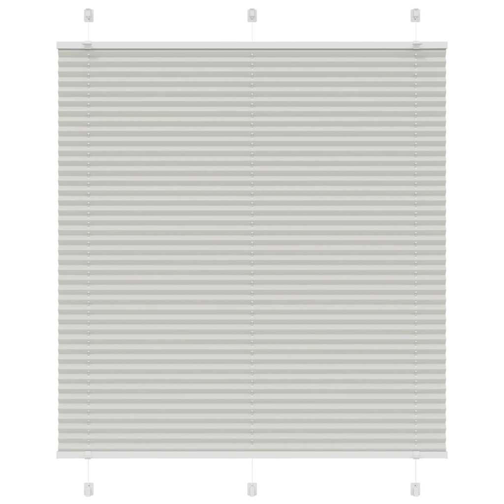 Tenda Plissettata Grigio Chiaro 120x150 cm Larghezza Tessuto
