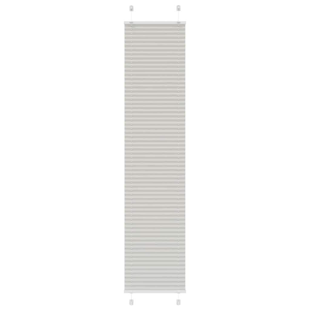 Tenda Plissettata Grigio Chiaro 45x200 cm Larghezza Tessuto