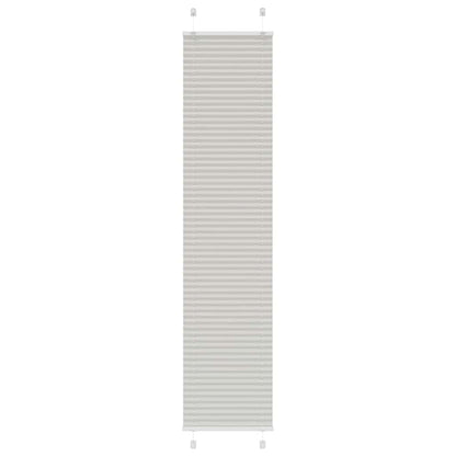 Tenda Plissettata Grigio Chiaro 45x200 cm Larghezza Tessuto