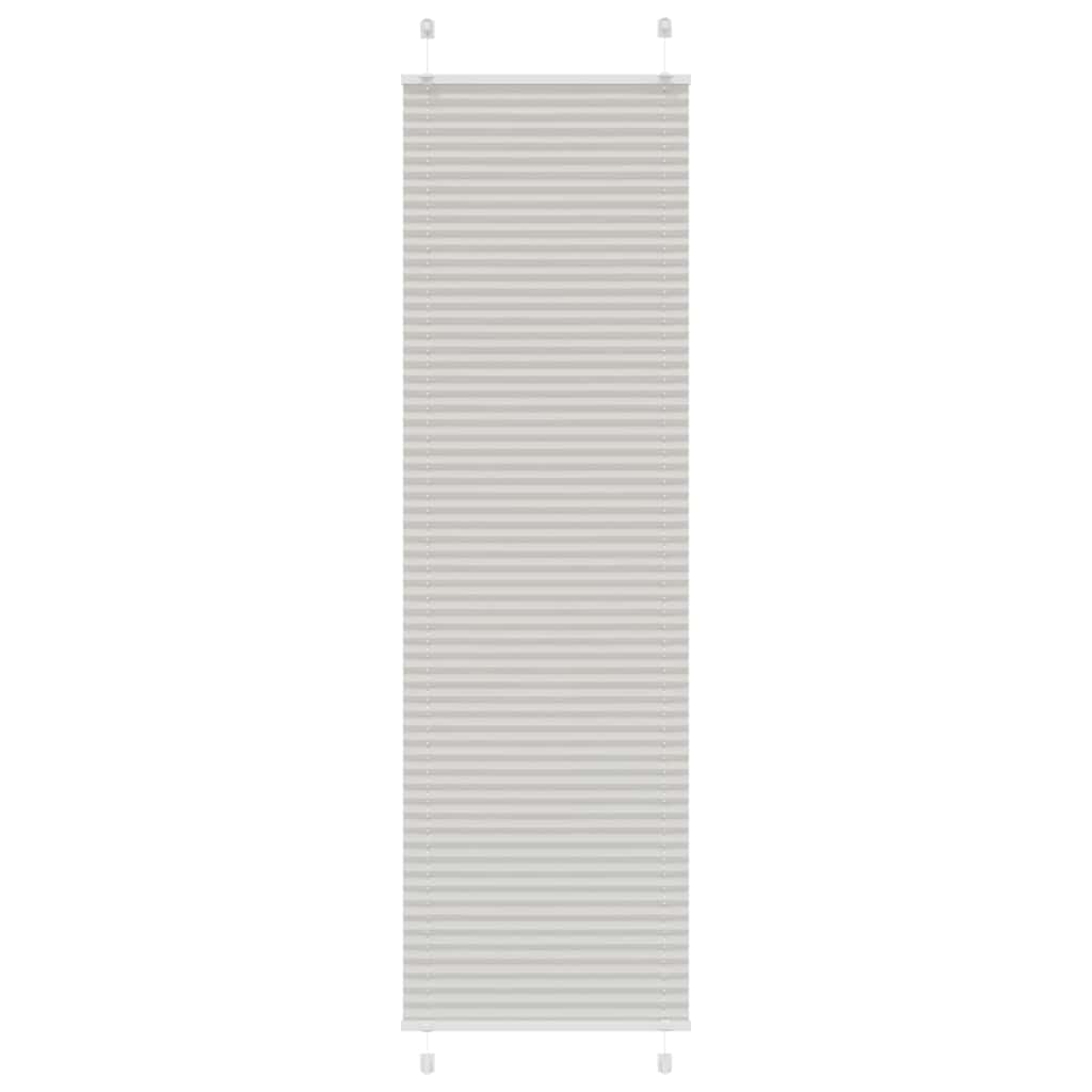 Tenda Plissettata Grigio Chiaro 65x200 cm Larghezza Tessuto | homemem39