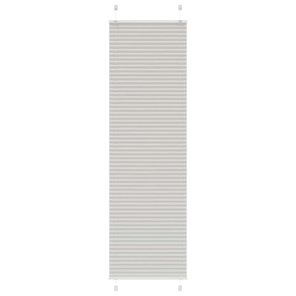 Tenda Plissettata Grigio Chiaro 65x200 cm Larghezza Tessuto | homemem39