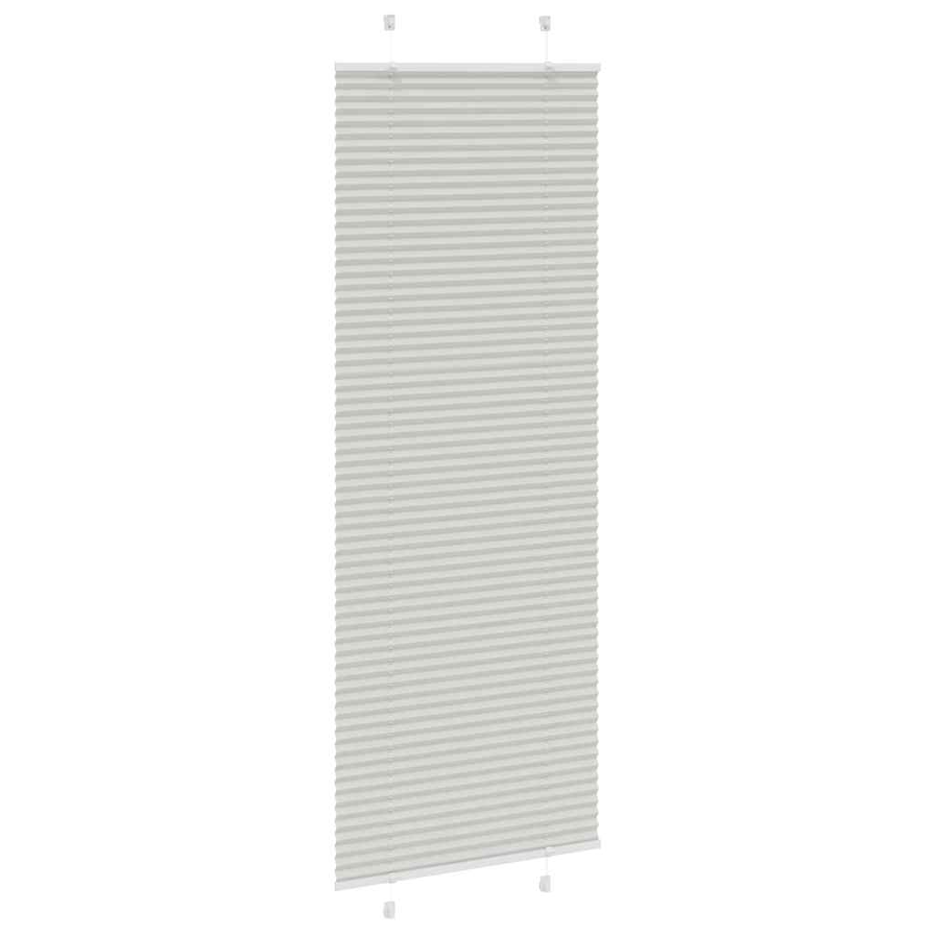 Tenda Plissettata Grigio Chiaro 70x200 cm Larghezza Tessuto