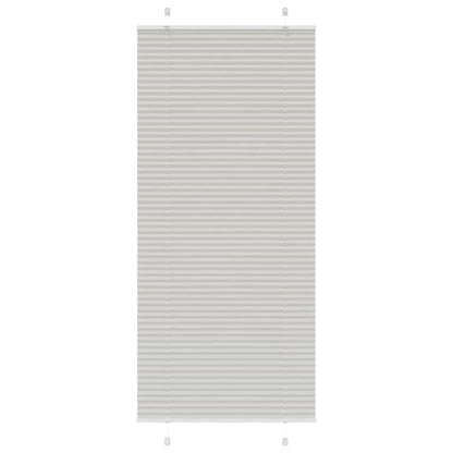 Tenda Plissettata Grigio Chiaro 90x200 cm Larghezza Tessuto