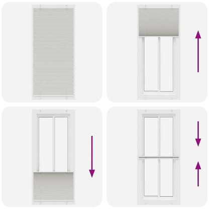 Tenda Plissettata Grigio Chiaro 90x200 cm Larghezza Tessuto | homemem39