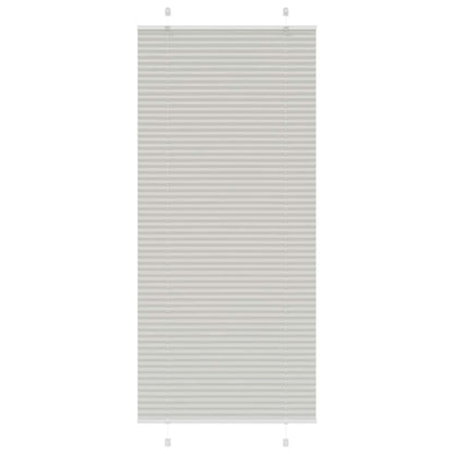Tenda Plissettata Grigio Chiaro 95x200 cm Larghezza Tessuto | homemem39