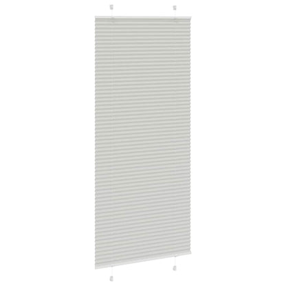 Tenda Plissettata Grigio Chiaro 95x200 cm Larghezza Tessuto | homemem39