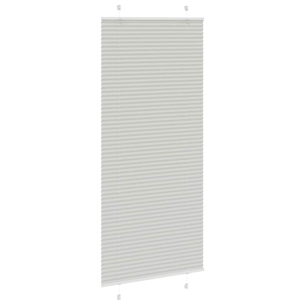 Tenda Plissettata Grigio Chiaro 100x200 cm Larghezza Tessuto | homemem39